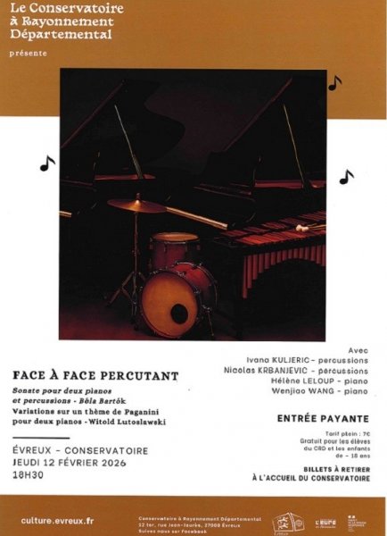 Concert : Face à face percutant