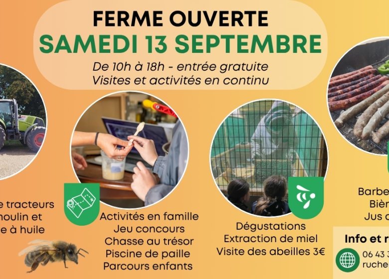 Ferme ouverte – Visites et barbecue campagnard
