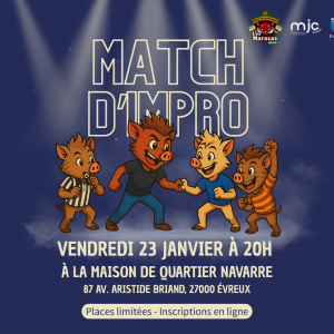 Théâtre d&rsquo;improvisation avec la MJC