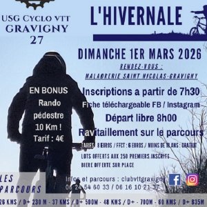 Randonnée VTT L&rsquo;hivernale