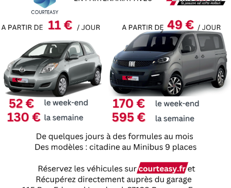 © Courteasy© Courteasy Courteasy – location de véhicules courte durée durable et inclusive et autopartage