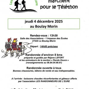 Randonnée au profit du Téléthon