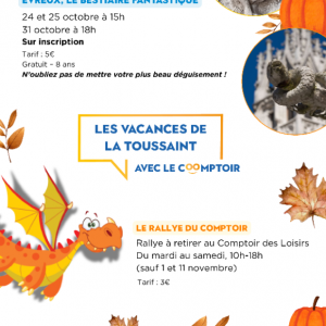 @lecomptoirdesloisirs Le rallye des vacances du Comptoir des Loisirs